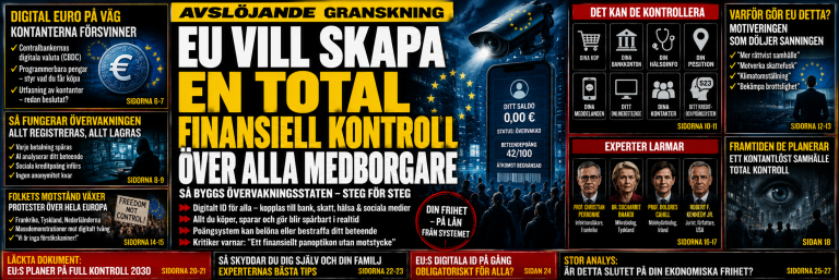 EU vill skapa en total finansiell kontroll över alla medborgare