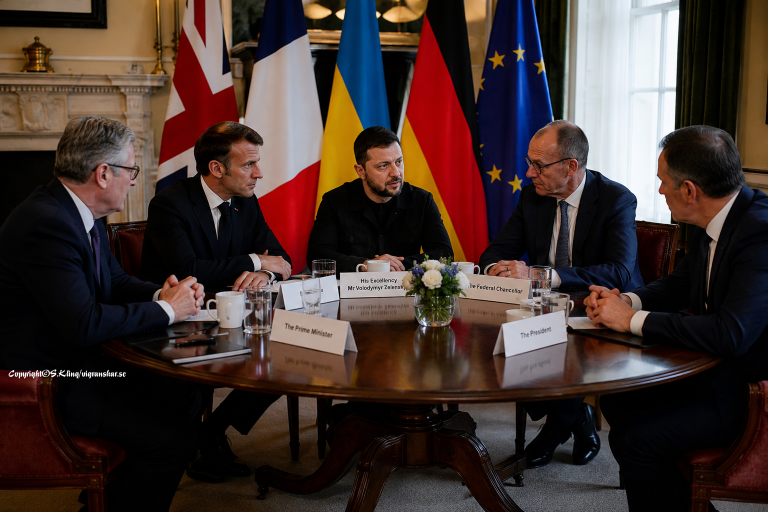 Europeiska ledare redo att stödja samtal om vapenvila mellan Ukraina och Ryssland