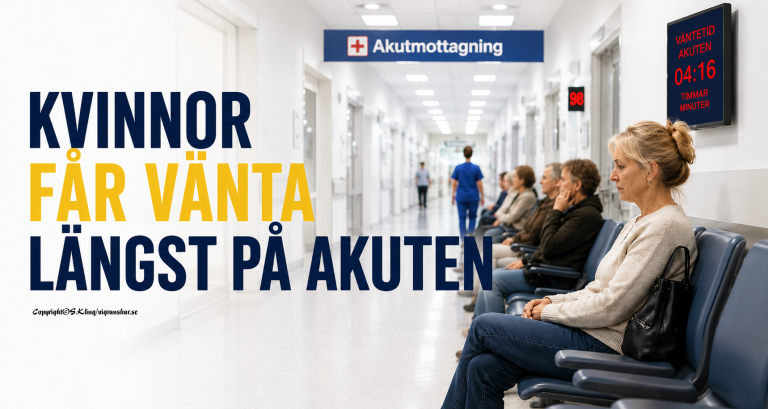Kvinnor får vänta längre på akuten
