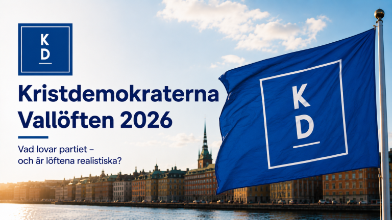 Vi granskar Kristdemokraternas vallöften 2026