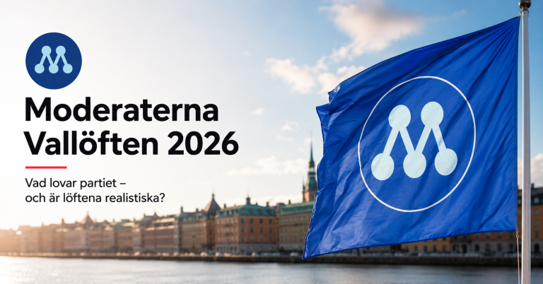 Vi granskar Moderaternas vallöften 2026