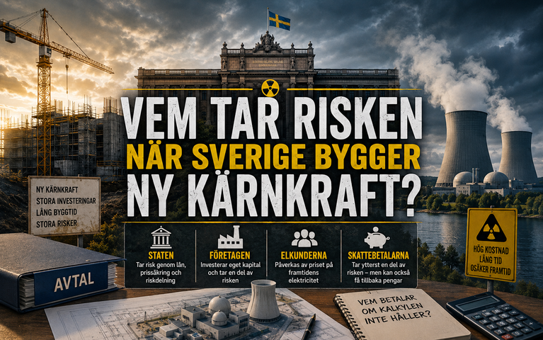 VEM TAR RISKEN NÄR SVERIGE BYGGER NY KÄRNKRAFT?