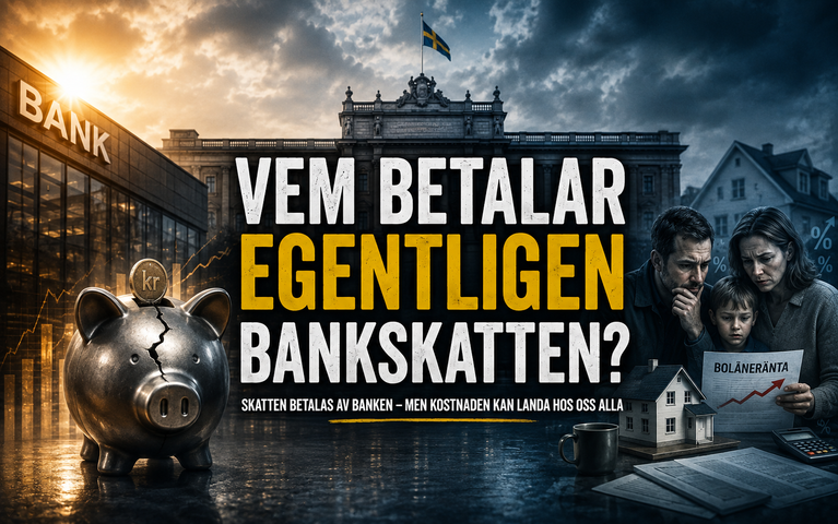 VEM BETALAR EGENTLIGEN BANKSKATTEN?