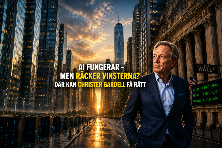 AI fungerar – men räcker vinsterna? Där kan Christer Gardell få rätt