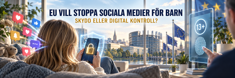 EU VILL STOPPA SOCIALA MEDIER FÖR BARN – SKYDD ELLER DIGITAL KONTROLL?