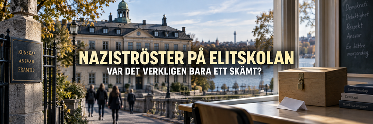 Naziströster på elitskolan – var det verkligen bara ett skämt?