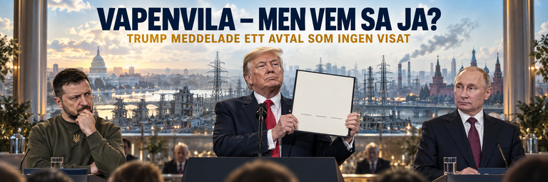 TRUMP UTROPADE EN VAPENVILA – MEN VEM HADE EGENTLIGEN SAGT JA?