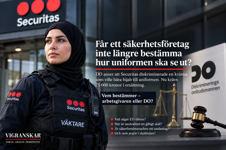 Får ett säkerhetsföretag inte längre bestämma hur uniformen ska se ut?