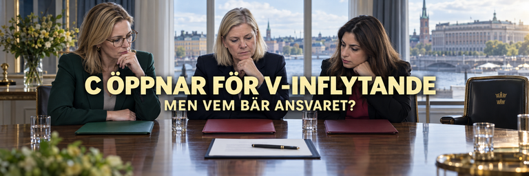 C öppnar för V-inflytande – men vill hålla partiet utanför regeringen