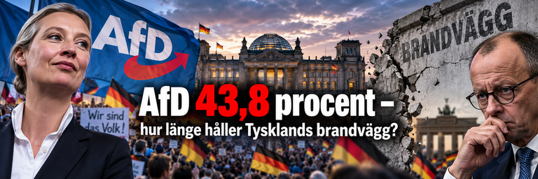 AfD 43,8 procent – hur länge håller Tysklands brandvägg?