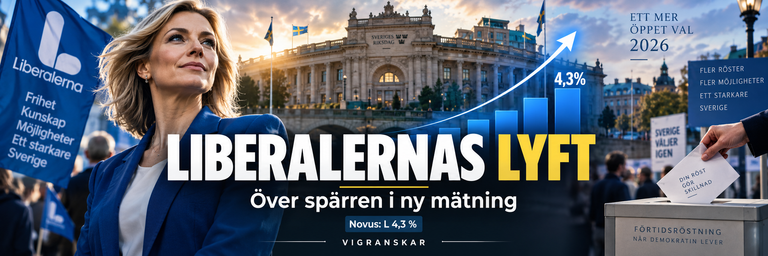 Liberalerna över spärren i ny mätning?