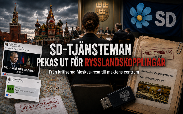 SD-Tjänsteman Pekas ut för Rysslandskopplingar