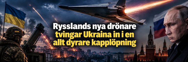 Rysslands nya drönare tvingar Ukraina in i en allt dyrare kapplöpning