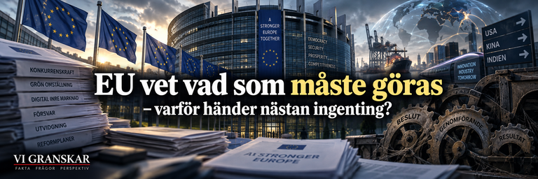 EU vet vad som måste göras – varför händer nästan ingenting?
