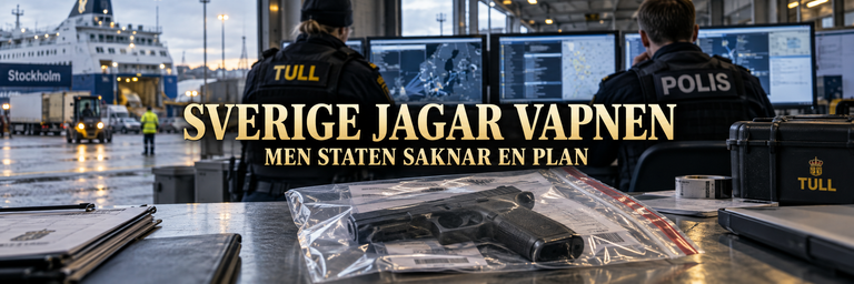 Sverige jagar vapnen – men myndigheterna saknar både plan och fungerande system