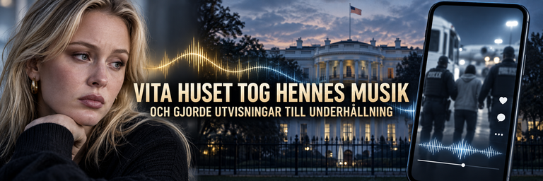 Vita huset gör utvisningar till underhållning – med Zara Larssons musik