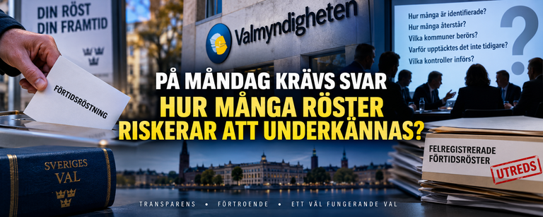 På måndag måste Valmyndigheten ge svar – hur många röster riskerar faktiskt att underkännas?