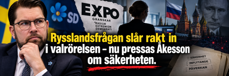 Rysslandsfrågan slår rakt in i valrörelsen – nu pressas Åkesson om säkerheten.