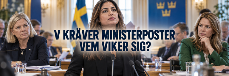 V kräver ministerposter – vem viker sig i regeringsstriden?
