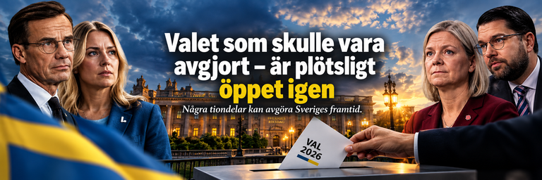 Valet som skulle vara avgjort – är plötsligt öppet igen