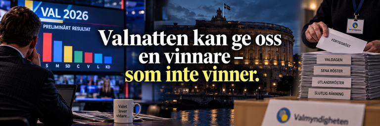 Valnatten kan ge oss en vinnare – som inte vinner