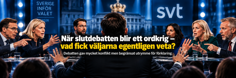 När slutdebatten blir ett ordkrig – vad fick väljarna egentligen veta?